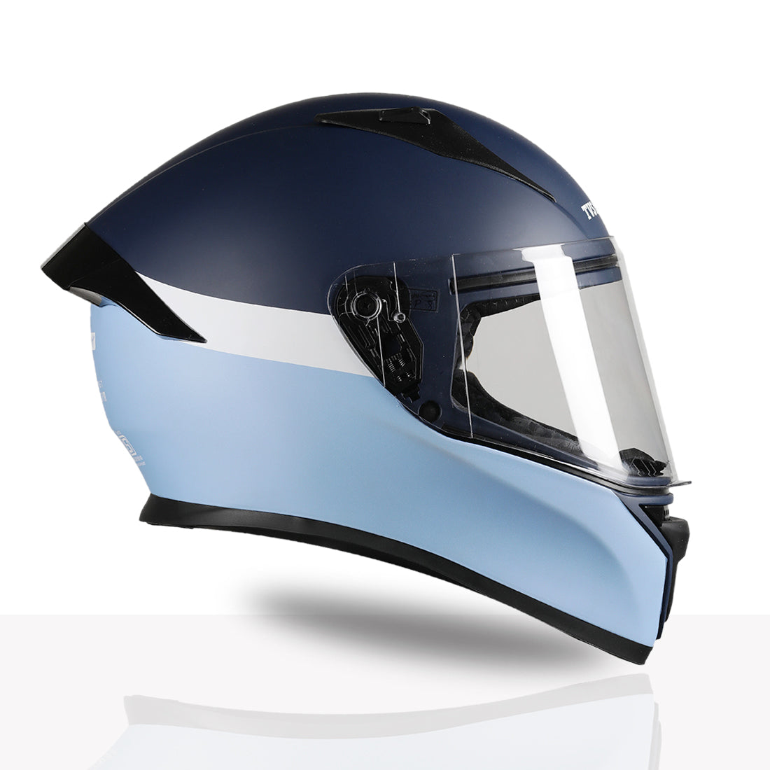 TVS Racing Anti Boring Bluetooth Integrated Full Face Helmet for Men and Women, ISI DOT Certified, ABS Shell, Built In Bluetooth 5.2, USB C Charging, Music Calls Navigation